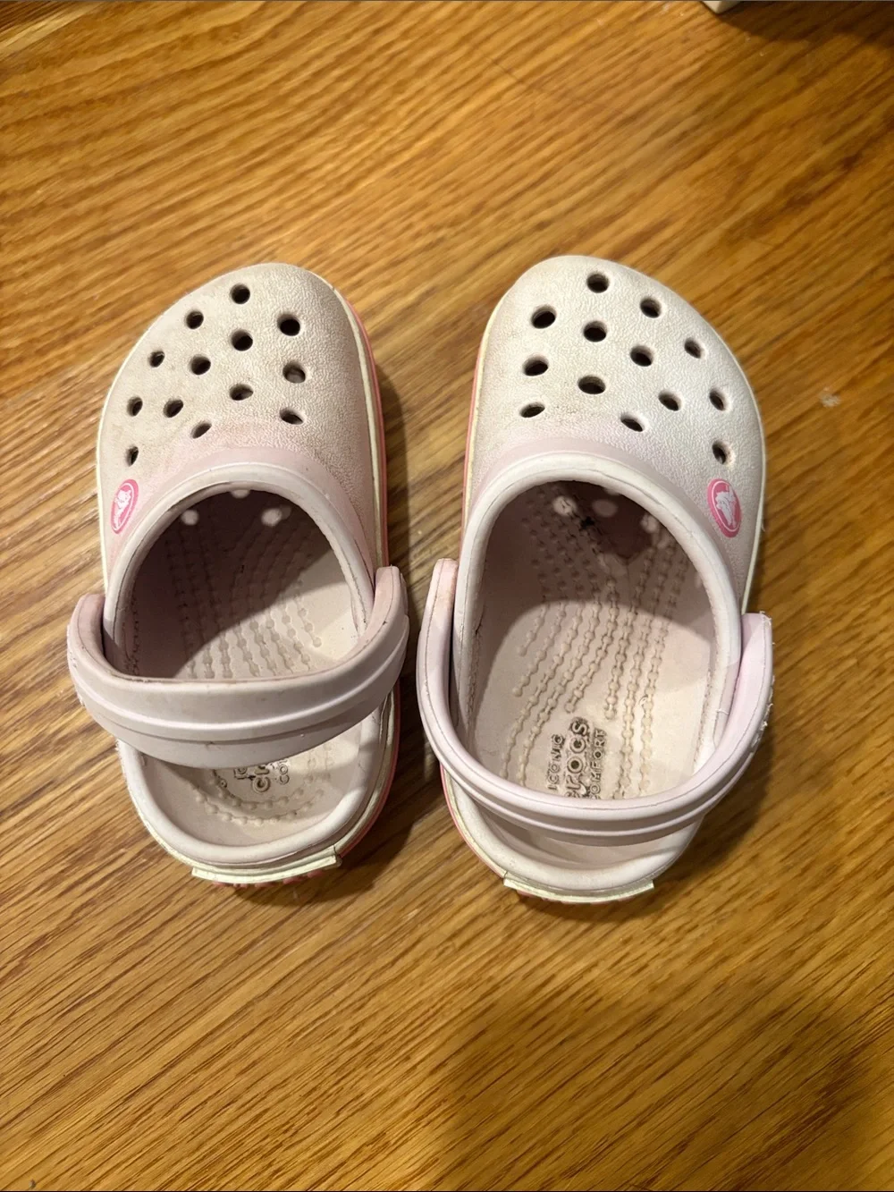 Kids Lightweight Pink Slip-On Clog Shoes